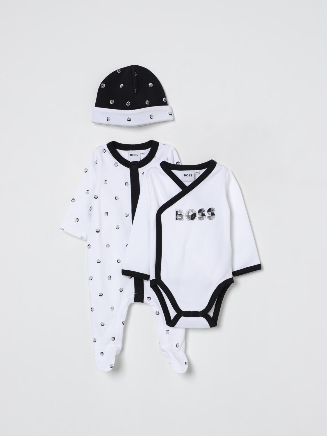 BOSS JUMPSUIT: Romper kids Boss, White - Img 1