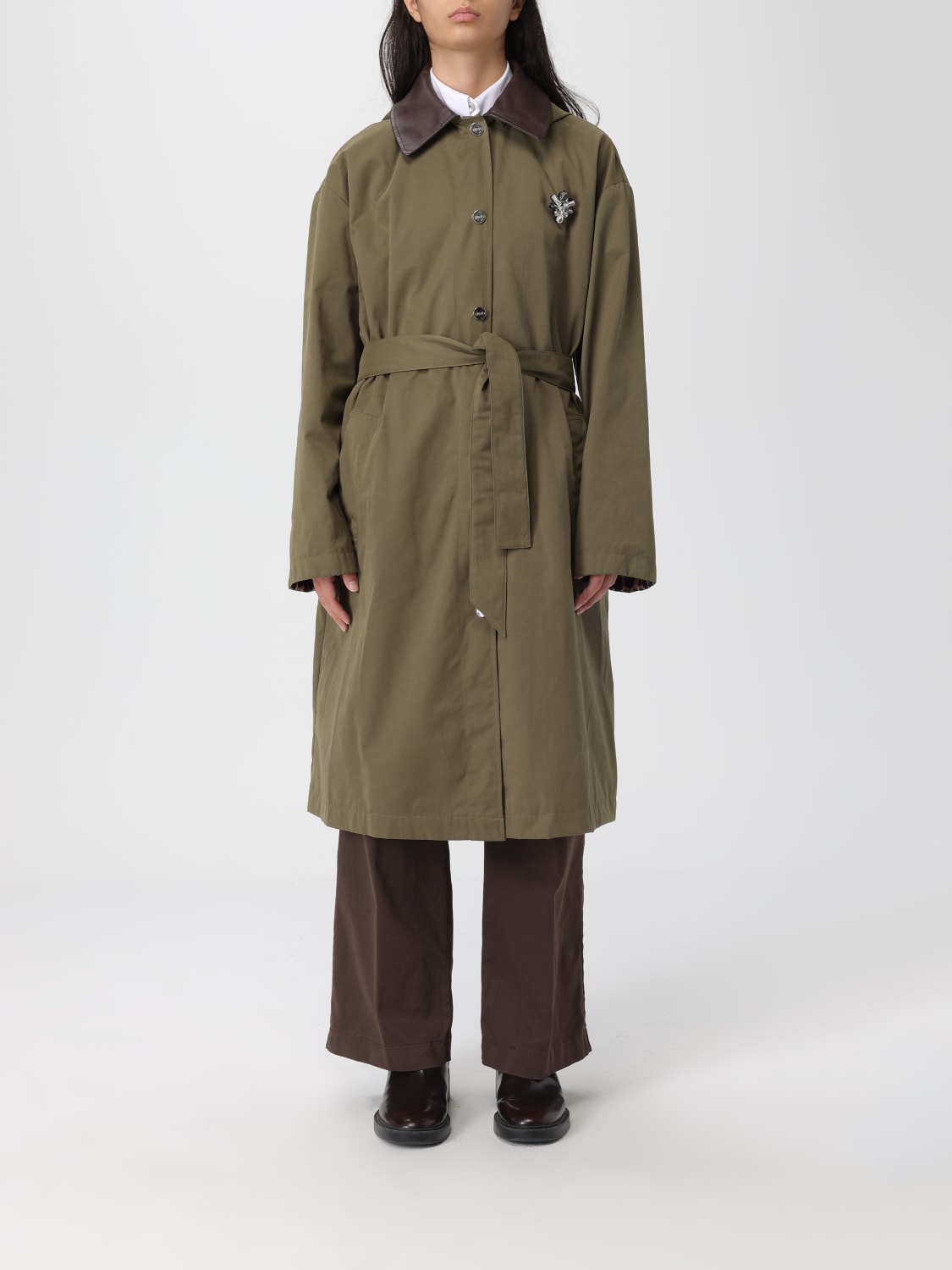 LIU JO COAT: Coat woman Liu Jo, Olive - Img 1