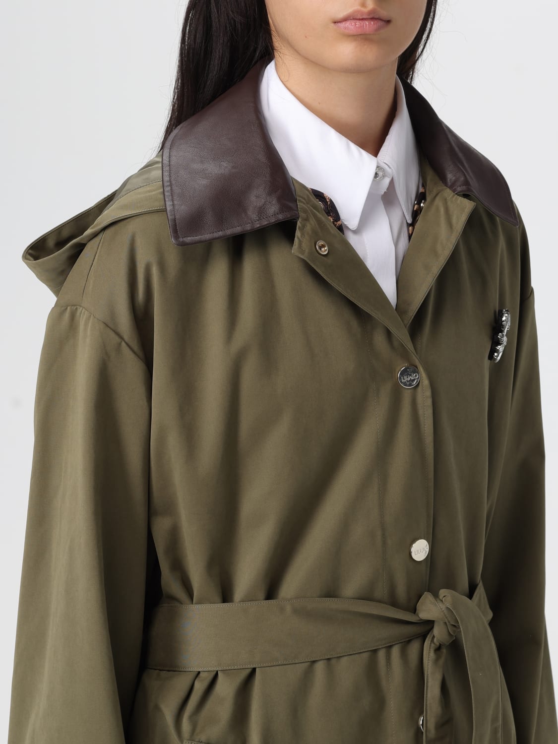 LIU JO COAT: Coat woman Liu Jo, Olive - Img 4
