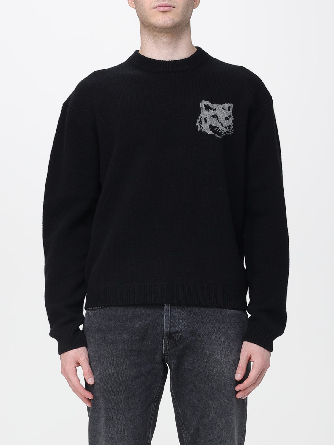 MAISON KITSUNÉ JERSEY: Sudadera hombre Maison KitsunÉ, Gris - Img 1