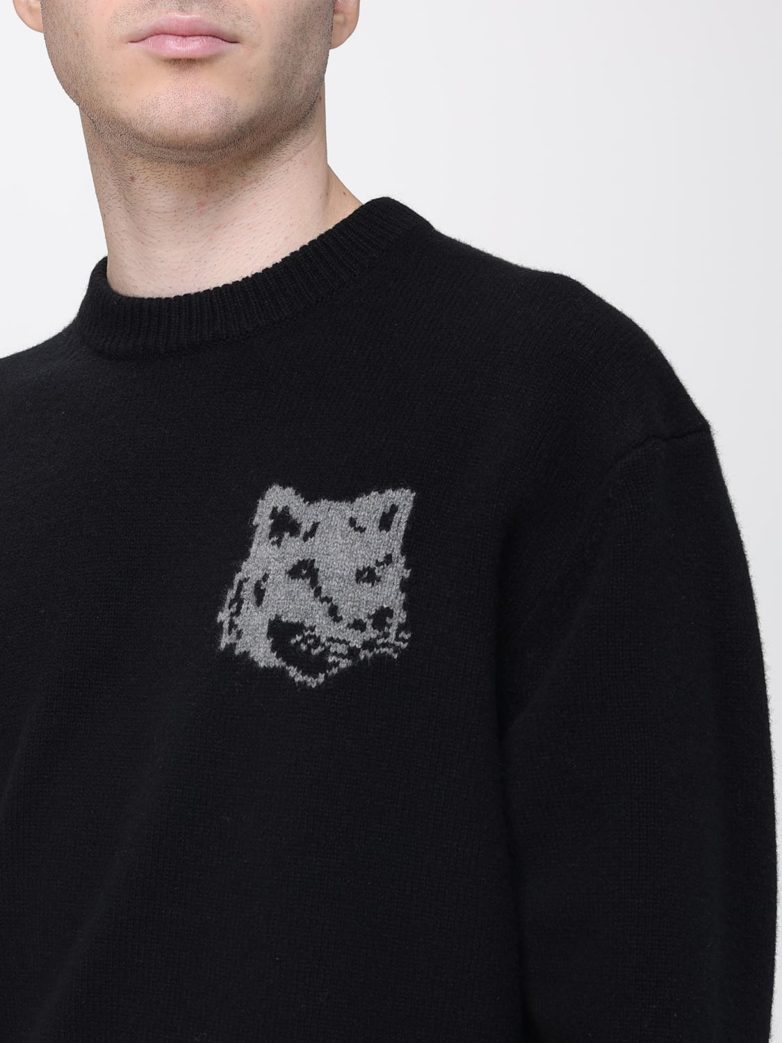 MAISON KITSUNÉ JERSEY: Sudadera hombre Maison KitsunÉ, Gris - Img 3