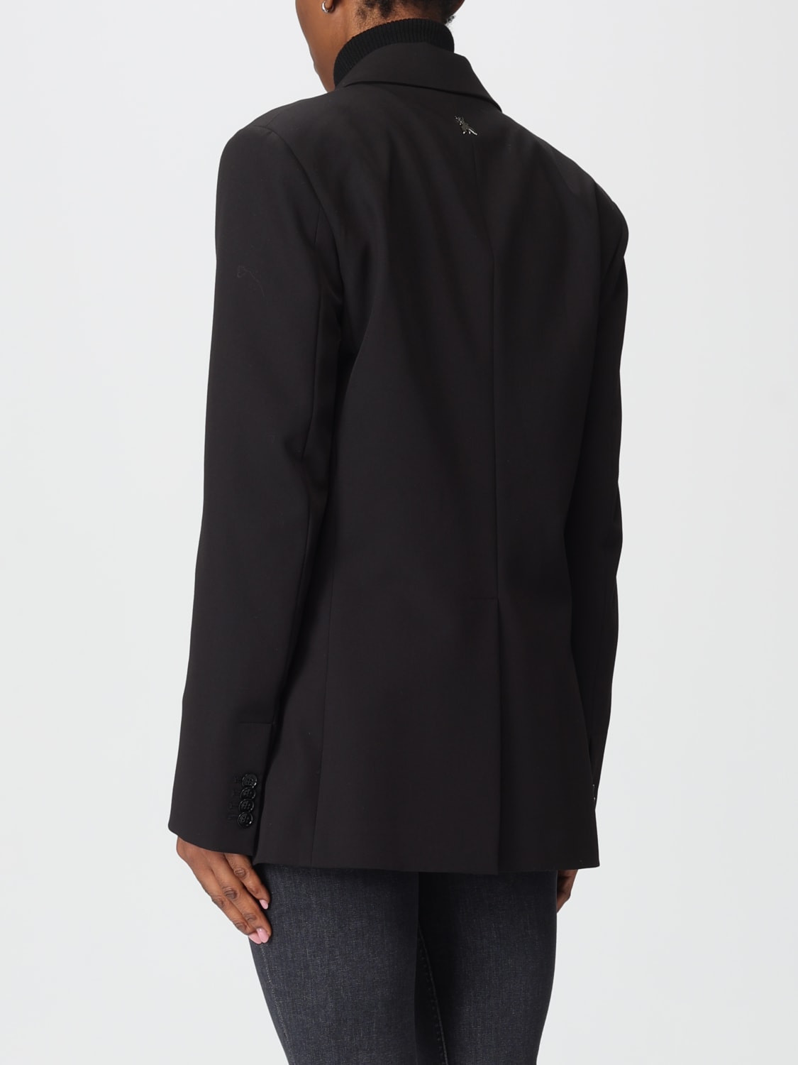 PATRIZIA PEPE JACKET: Blazer woman Patrizia Pepe, Black - Img 2