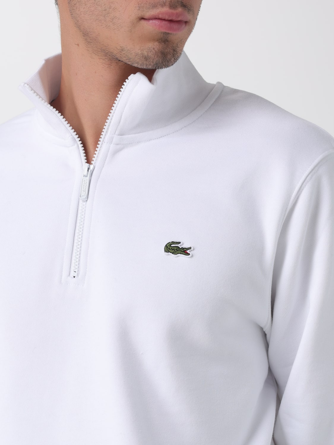LACOSTE ТОЛСТОВКА: Толстовка Мужское Lacoste, Белый - Img 3