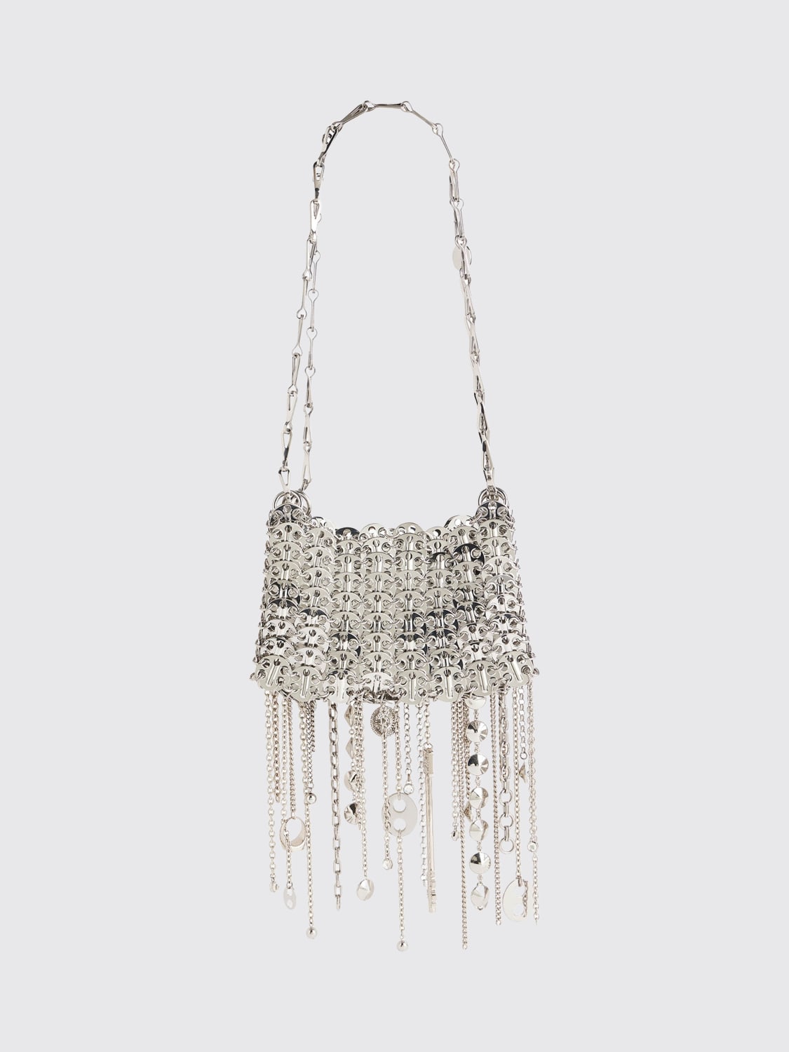 RABANNE MINI BAG: Shoulder bag woman Rabanne, Silver - Img 2