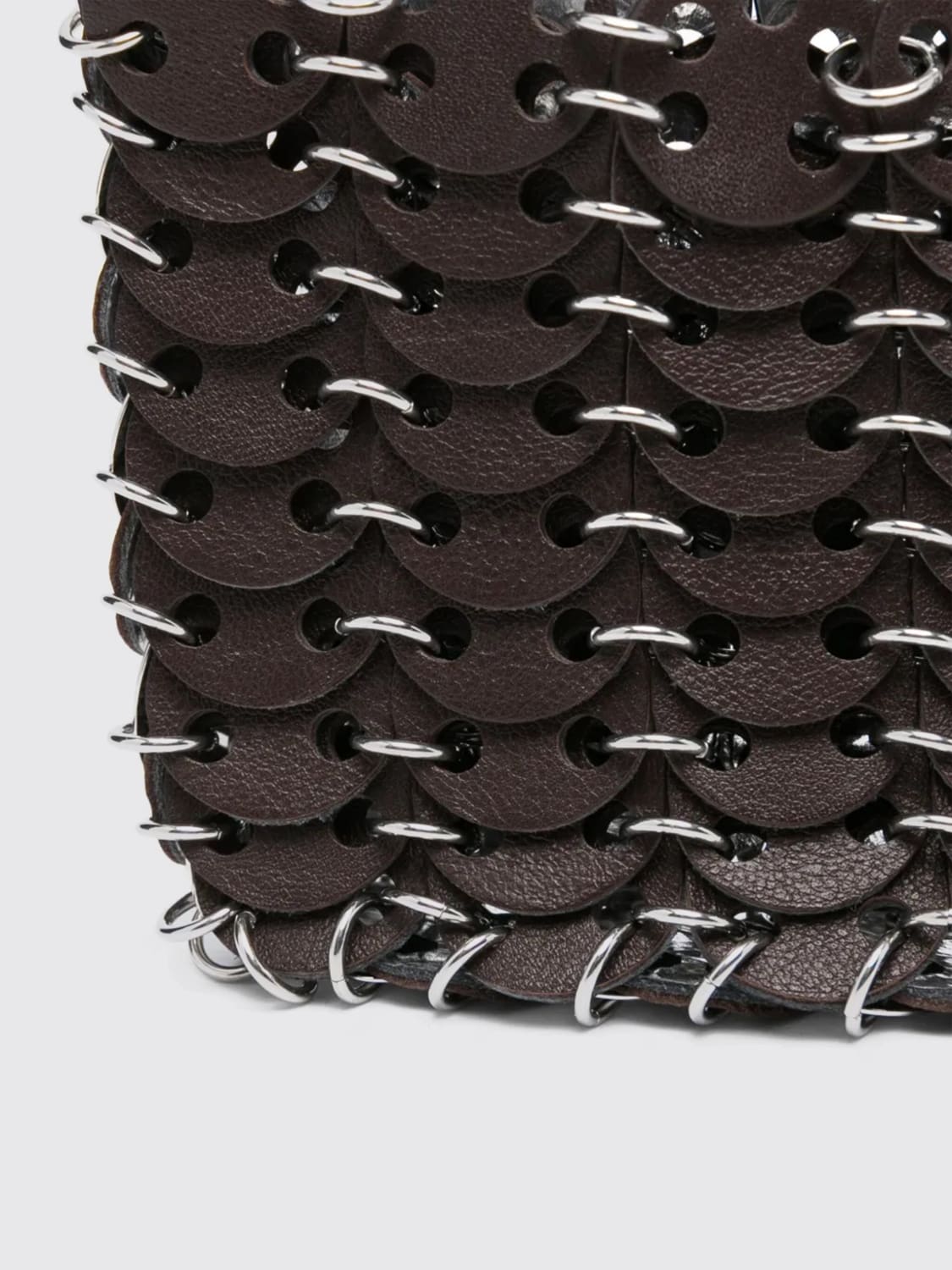 RABANNE MINI BAG: Shoulder bag woman Rabanne, Brown - Img 3