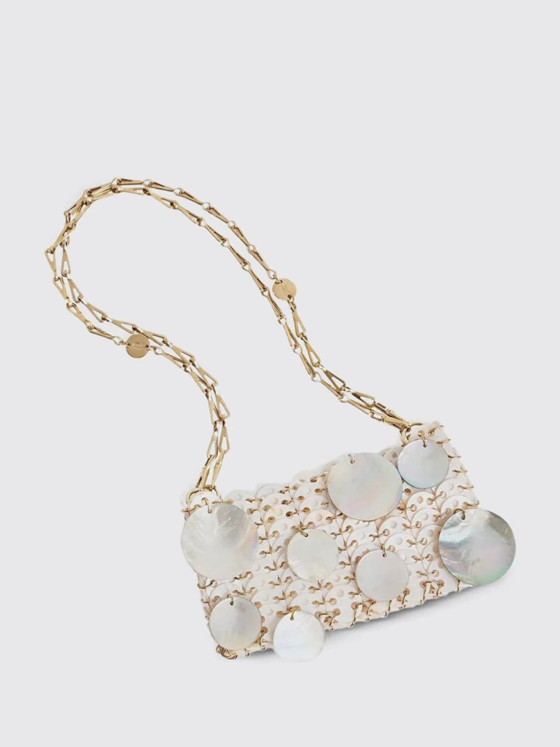 RABANNE MINI BAG: Shoulder bag woman Rabanne, White - Img 2
