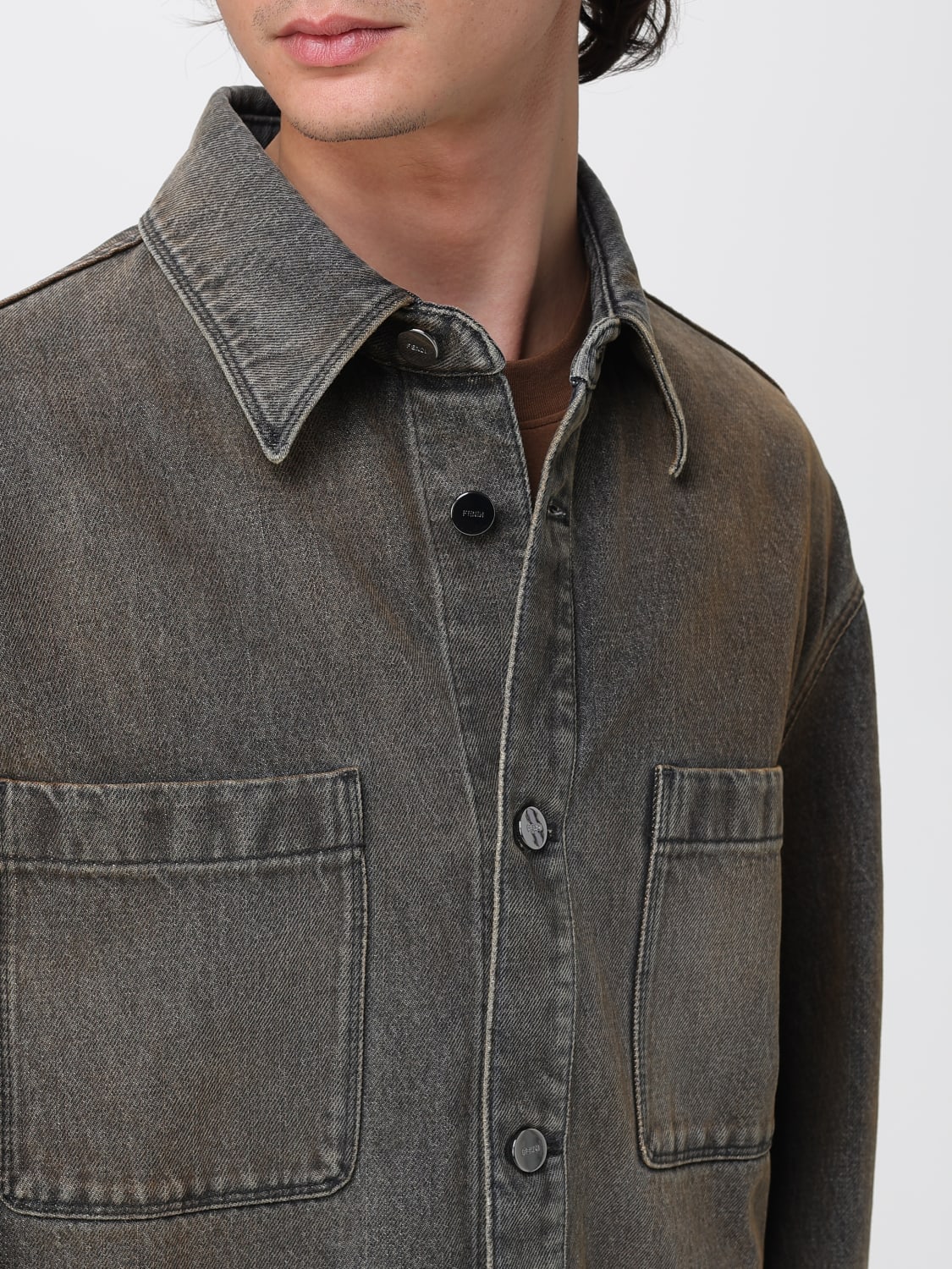 FENDI JACKET: Jacket men Fendi, Mud - Img 5