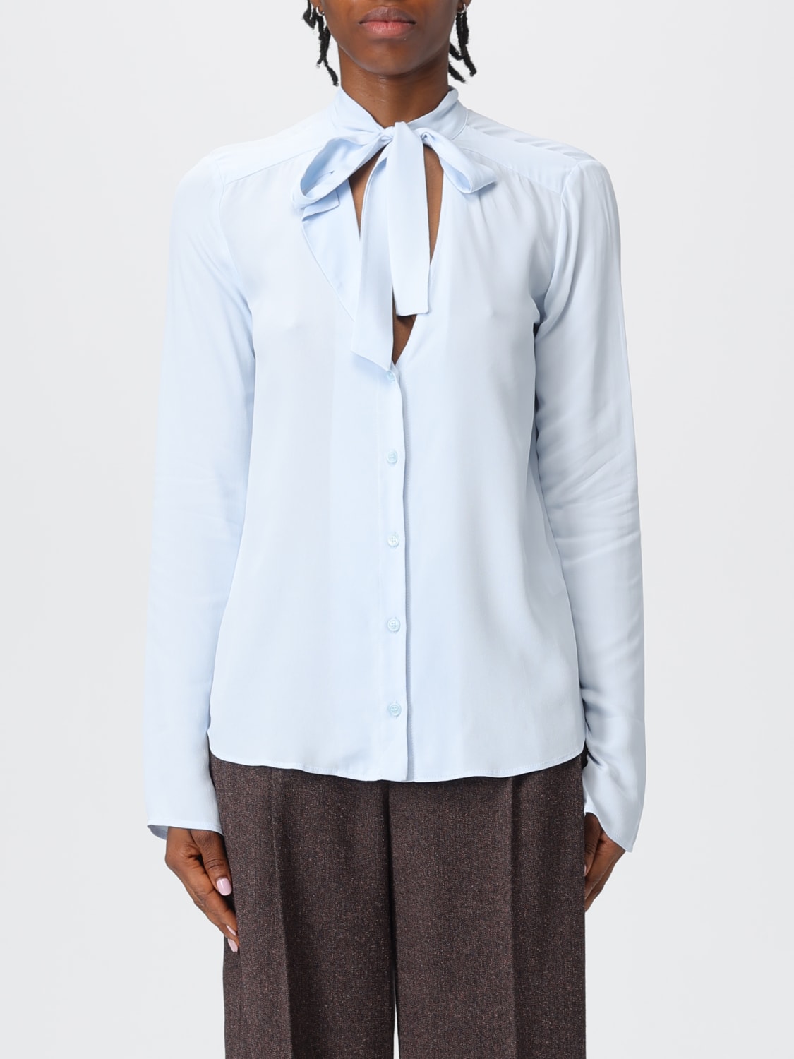 PATRIZIA PEPE TOP: Camiseta mujer Patrizia Pepe, Hielo - Img 1