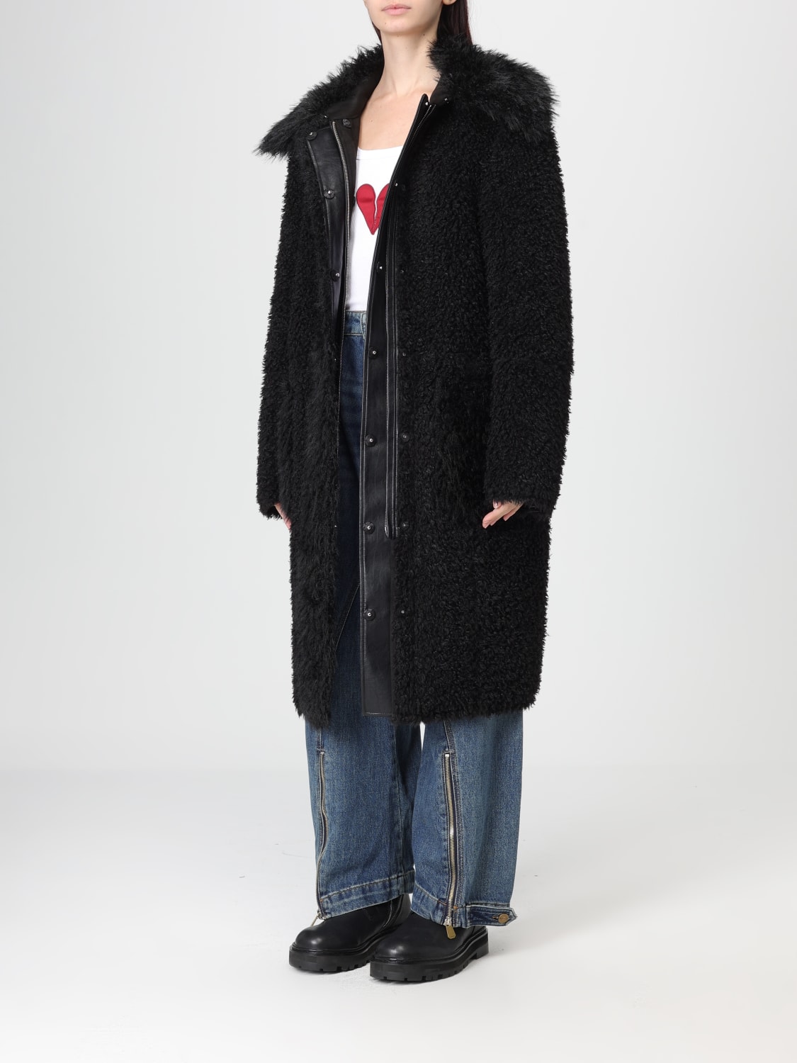 PATRIZIA PEPE COAT: Patrizia Pepe two-face coat, Black - Img 3