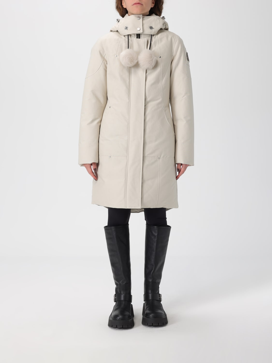 MOOSE KNUCKLES GIACCA: Giubbotto trapuntato Moose Knuckles in misto cotone , Bianco - Img 1