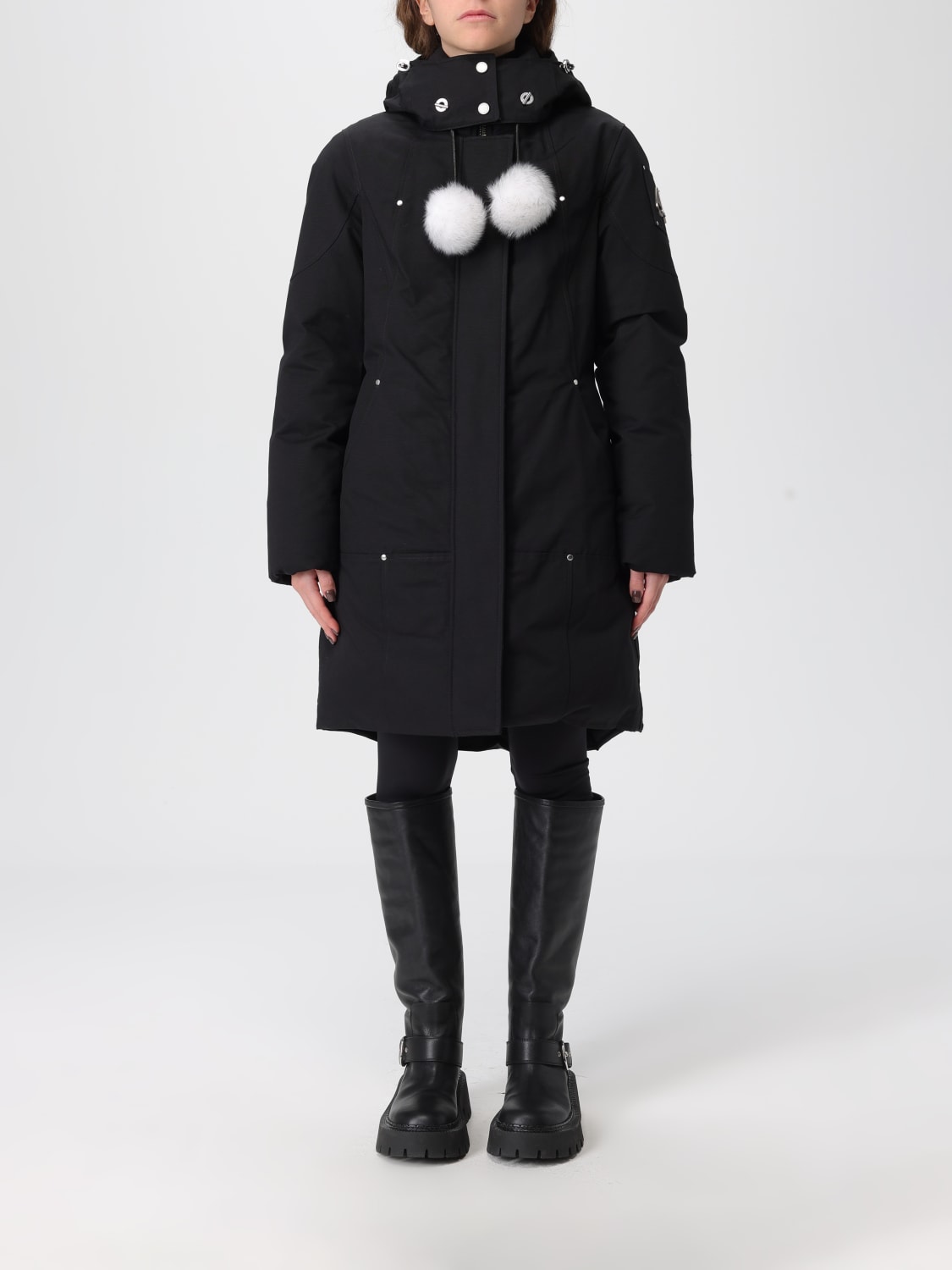 MOOSE KNUCKLES GIACCA: Giubbotto trapuntato Moose Knuckles in misto cotone , Nero - Img 1