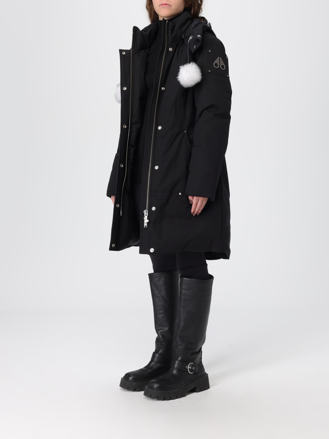 MOOSE KNUCKLES GIACCA: Giubbotto trapuntato Moose Knuckles in misto cotone , Nero - Img 3