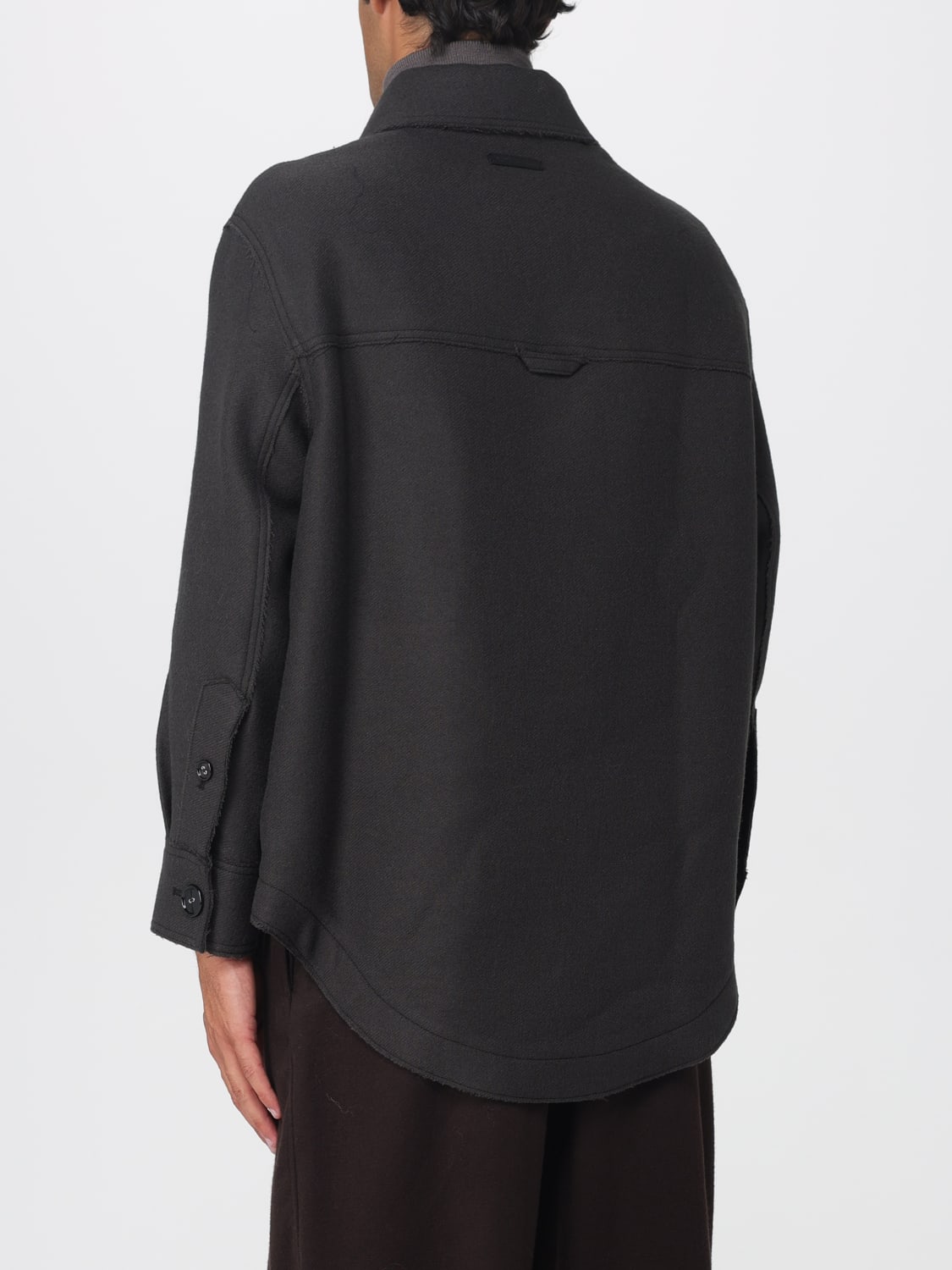 AMI PARIS JACKET: Jacket men Ami Paris, Charcoal - Img 3