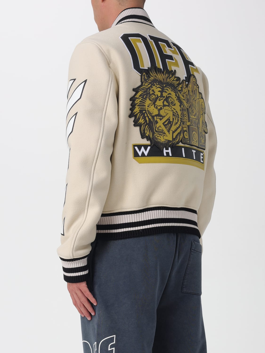 OFF-WHITE JACKET: Jacket men Off-white, Beige - Img 3