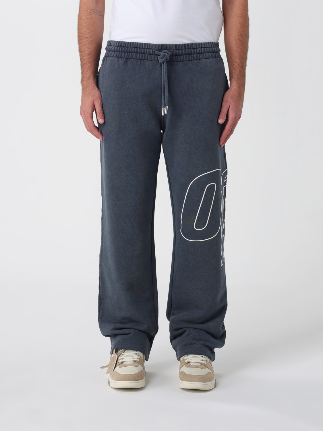 OFF-WHITE PANTS: Pants men Off-white, Grey - Img 1