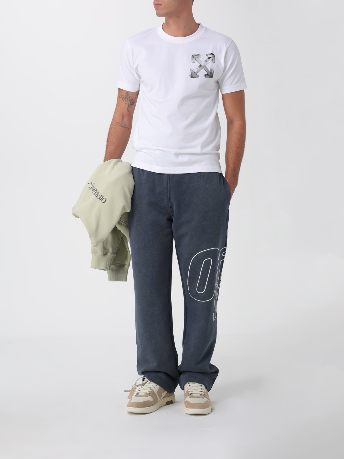 OFF-WHITE PANTS: Pants men Off-white, Grey - Img 2