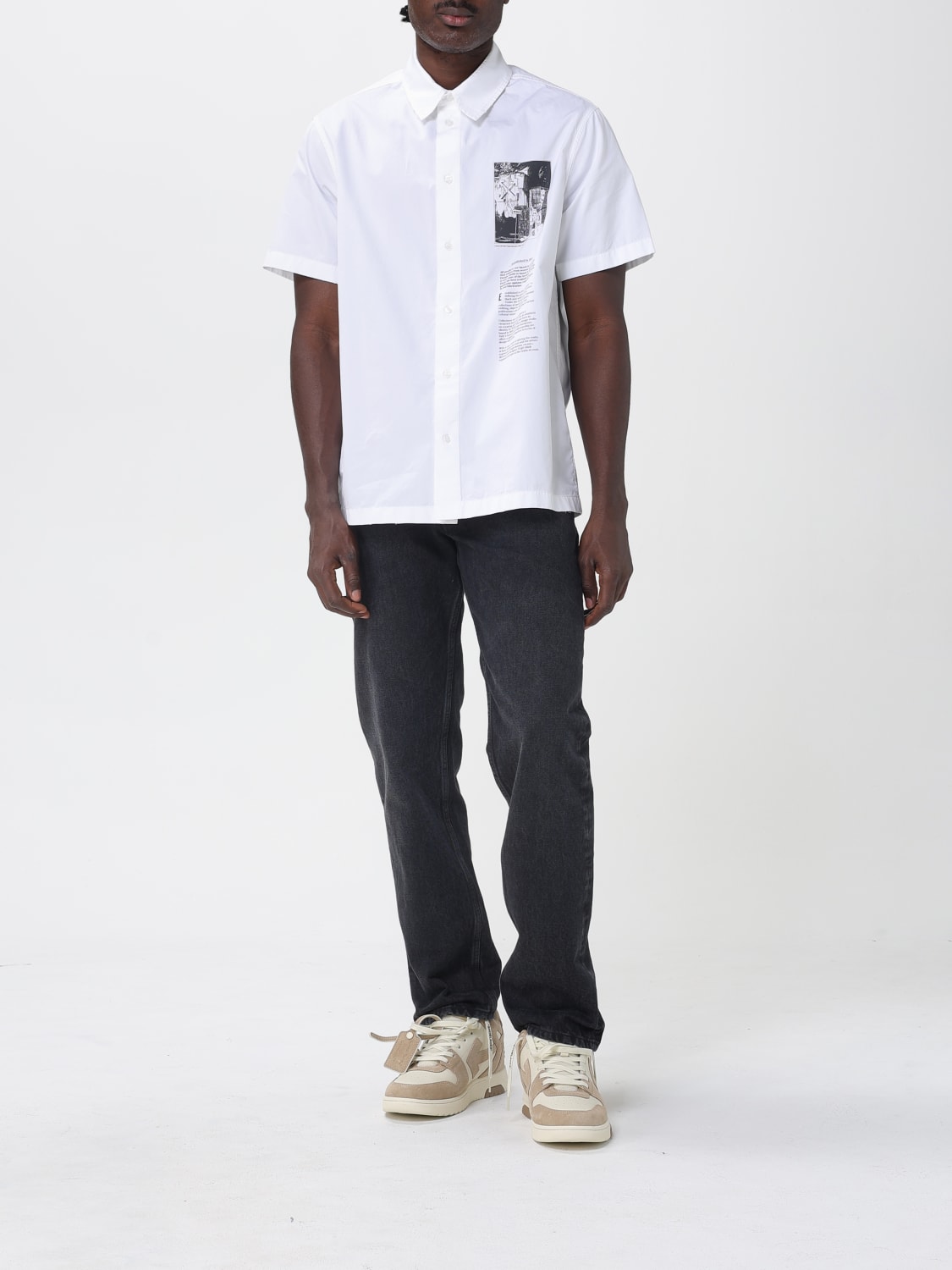 OFF-WHITE CAMISA: Camisa hombre Off-white, Blanco - Img 2