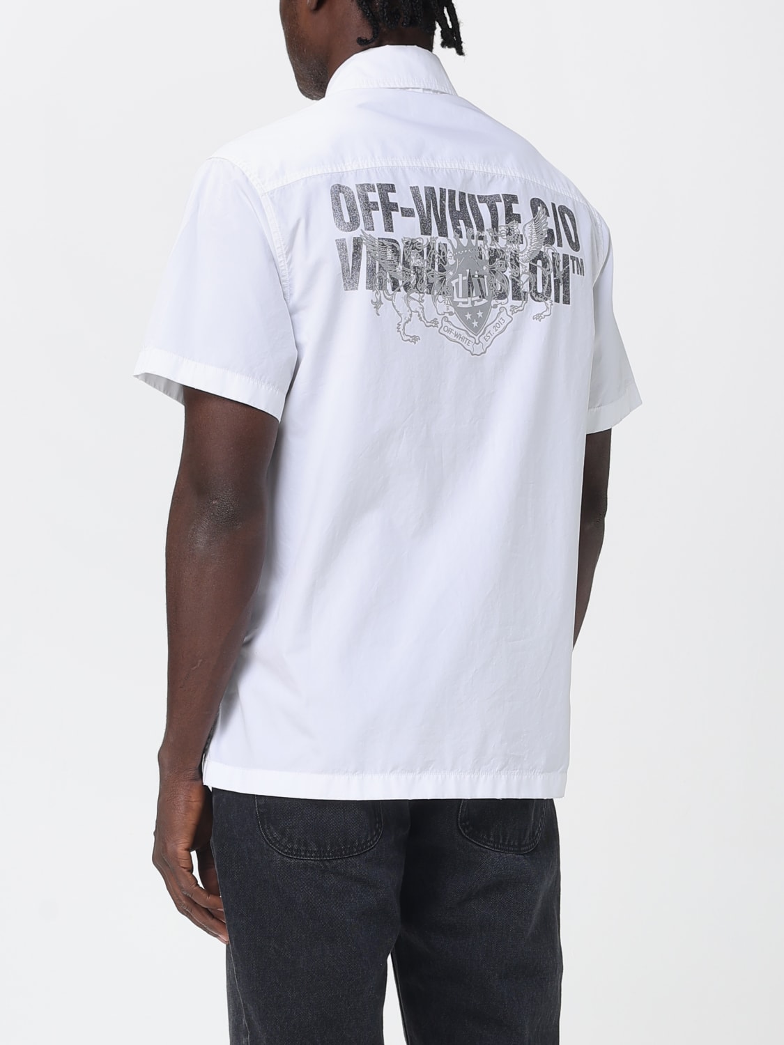 OFF-WHITE CAMISA: Camisa hombre Off-white, Blanco - Img 3
