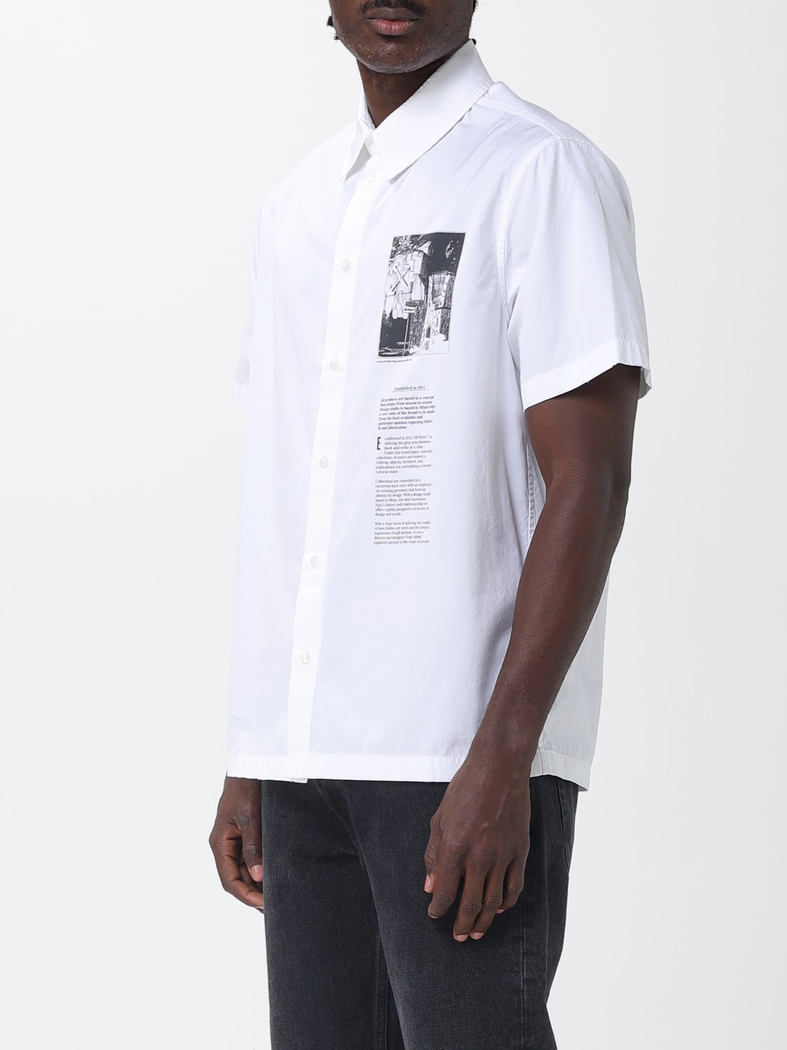 OFF-WHITE CAMISA: Camisa hombre Off-white, Blanco - Img 4
