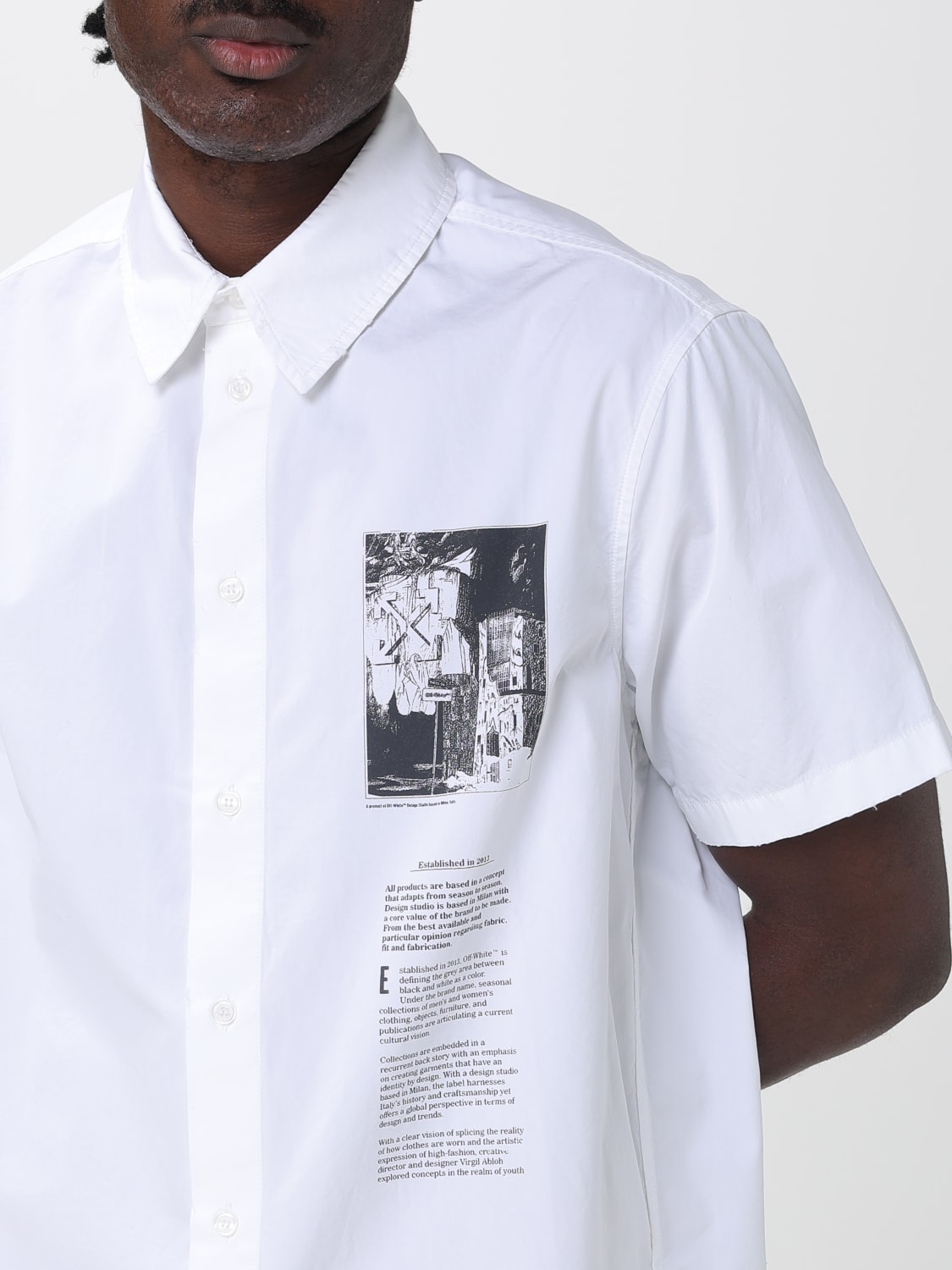 OFF-WHITE CAMISA: Camisa hombre Off-white, Blanco - Img 5