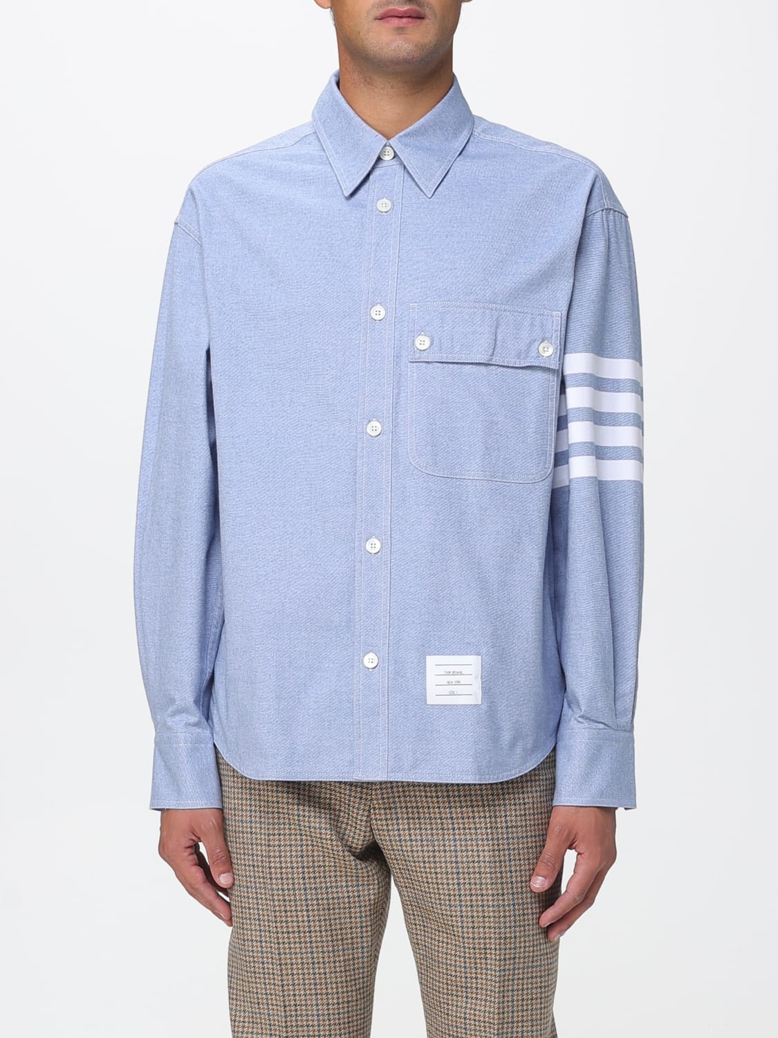 THOM BROWNE SHIRT: Sweater men Thom Browne, Gnawed Blue - Img 1