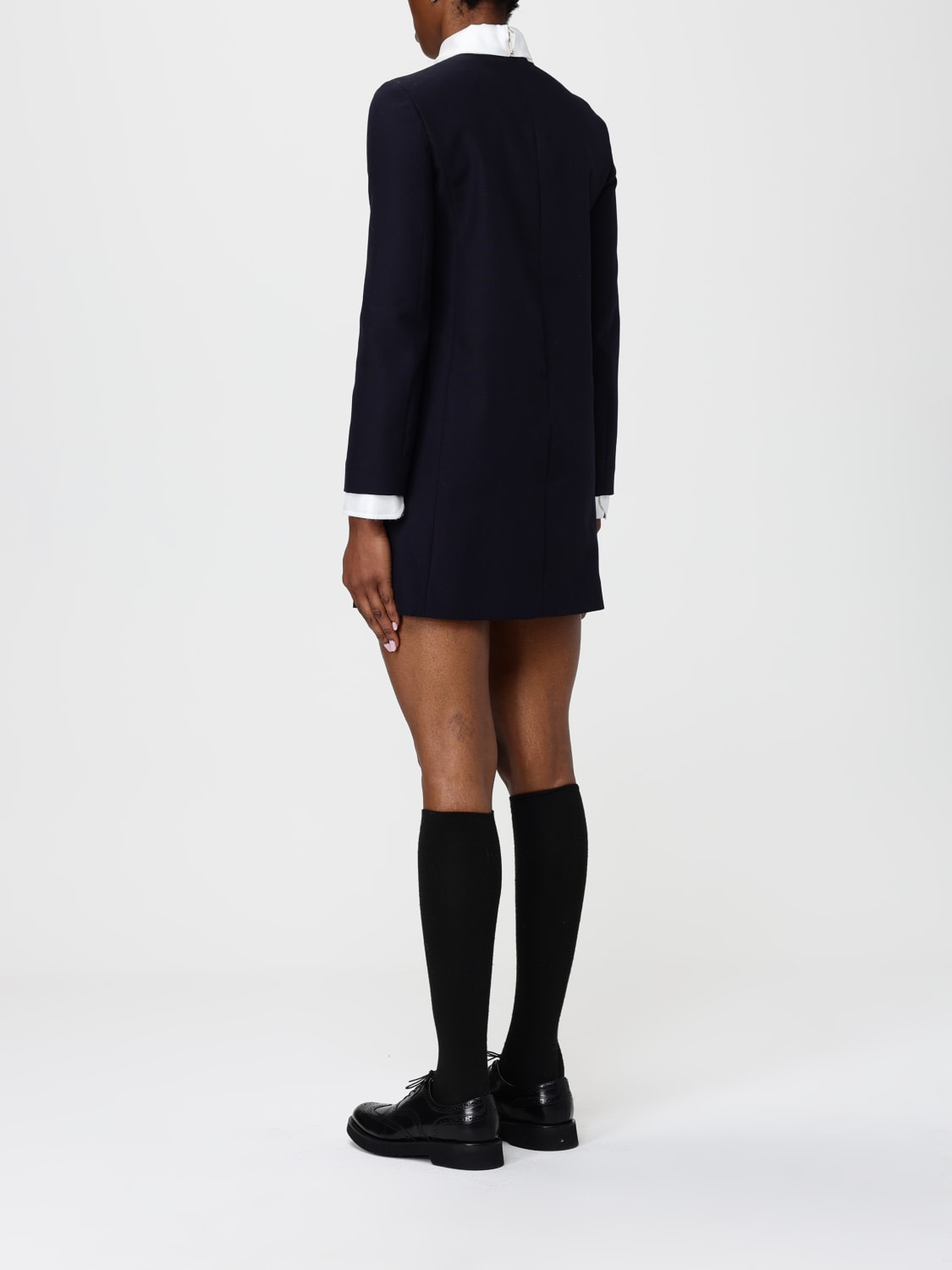 THOM BROWNE ABITO: Abito mini Thom Browne in lana , Blue Navy - Img 3