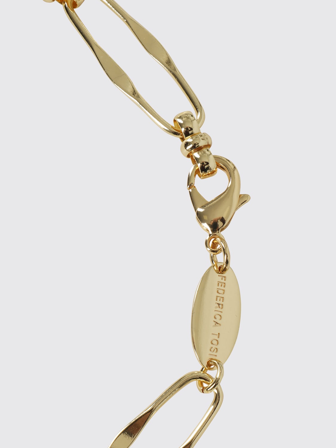 FEDERICA TOSI GIOIELLO: Collana Sylvie Federica Tosi in bronzo placcato oro 18 kt , Oro - Img 2