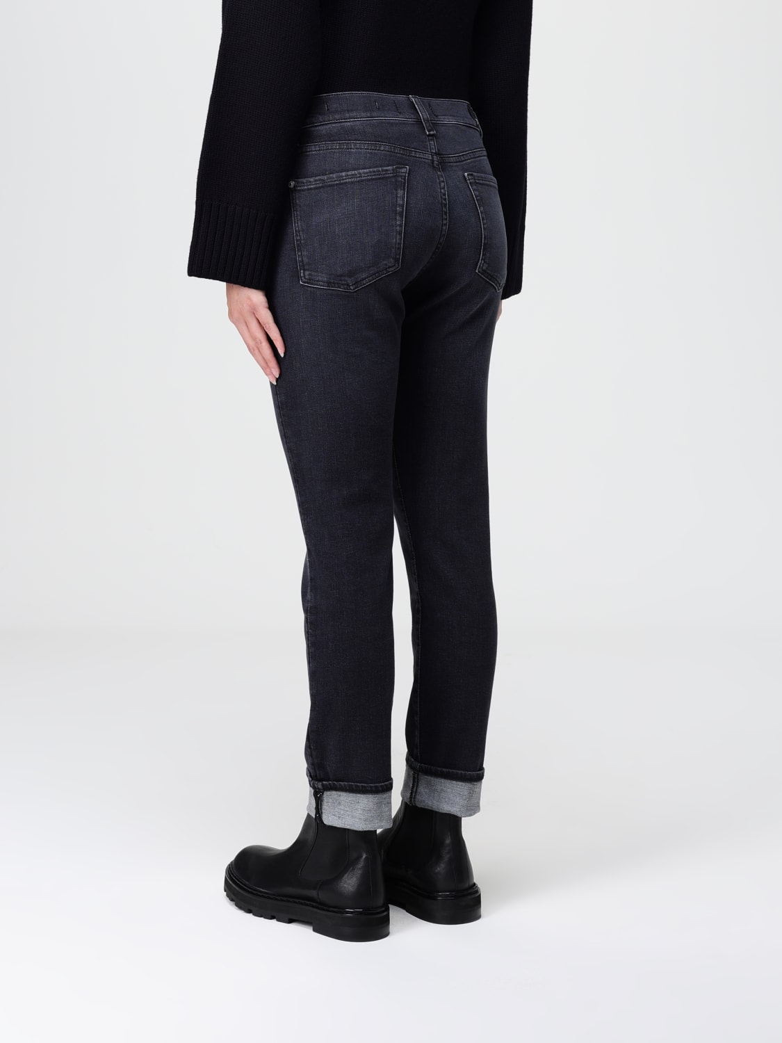 7 FOR ALL MANKIND JEANS: Jeans woman 7 For All Mankind, Black - Img 2