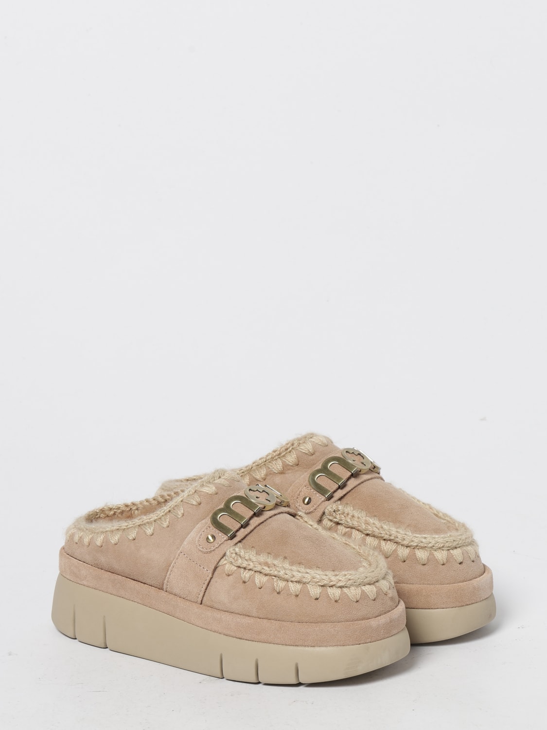 MOU SHOES: Wedge shoes woman Mou, Beige - Img 2