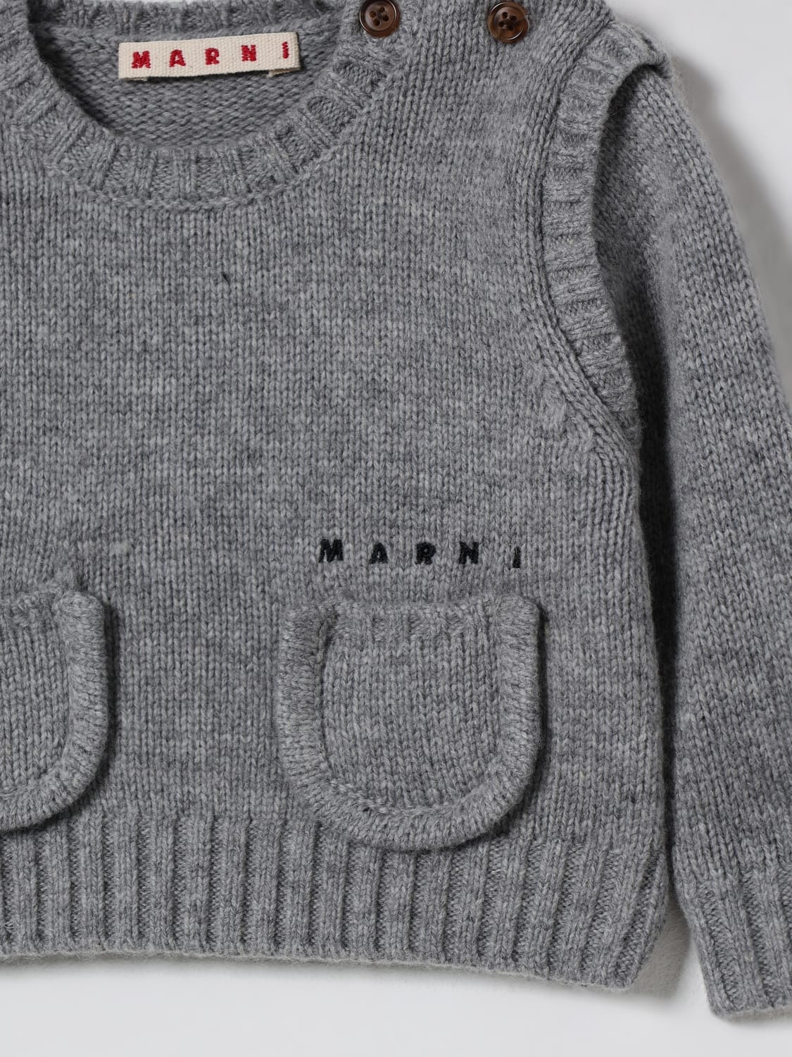 MARNI JERSEY: Jersey niños Marni, Gris - Img 3
