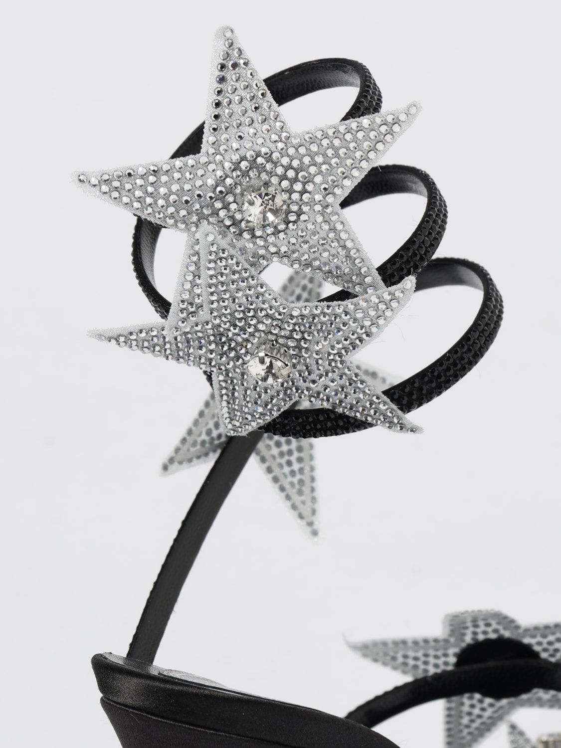 RENE CAOVILLA 高跟凉鞋: 高跟凉鞋 女士 Rene Caovilla, 黑色 - Img 4