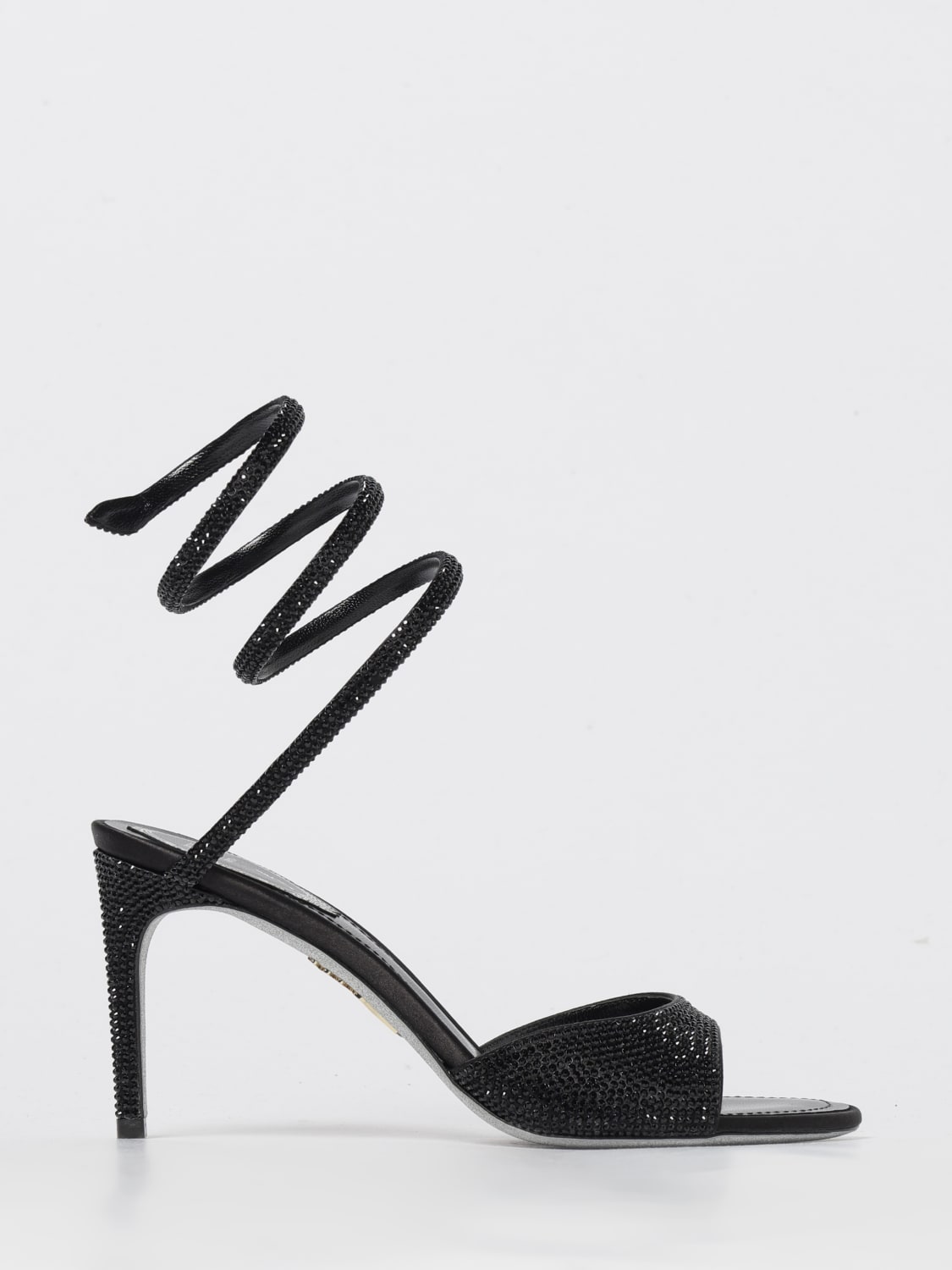 RENE CAOVILLA HEELED SANDAL: Heeled sandal woman Rene Caovilla, Black - Img 1