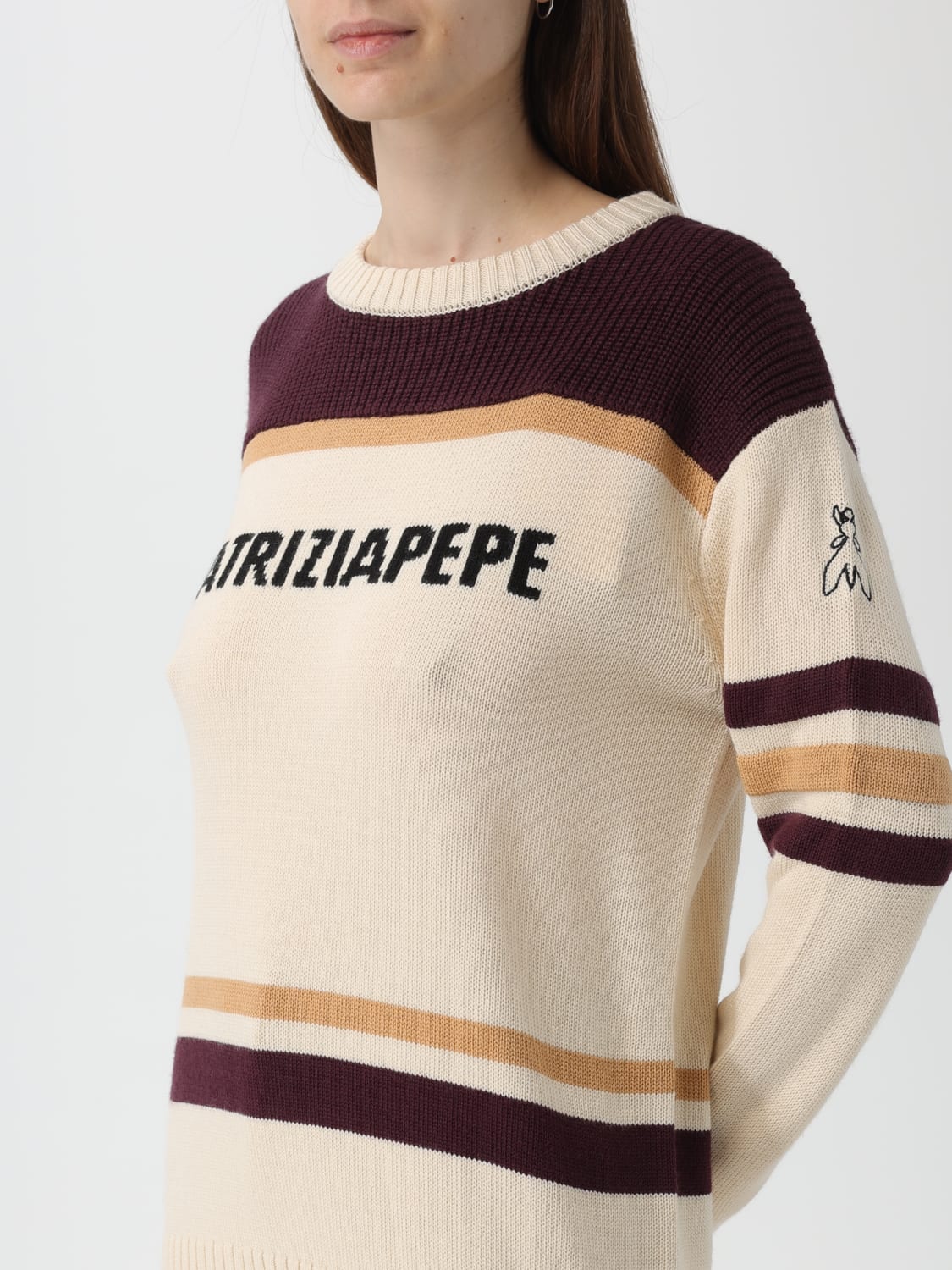 PATRIZIA PEPE SWEATER: Sweater woman Patrizia Pepe, White - Img 3