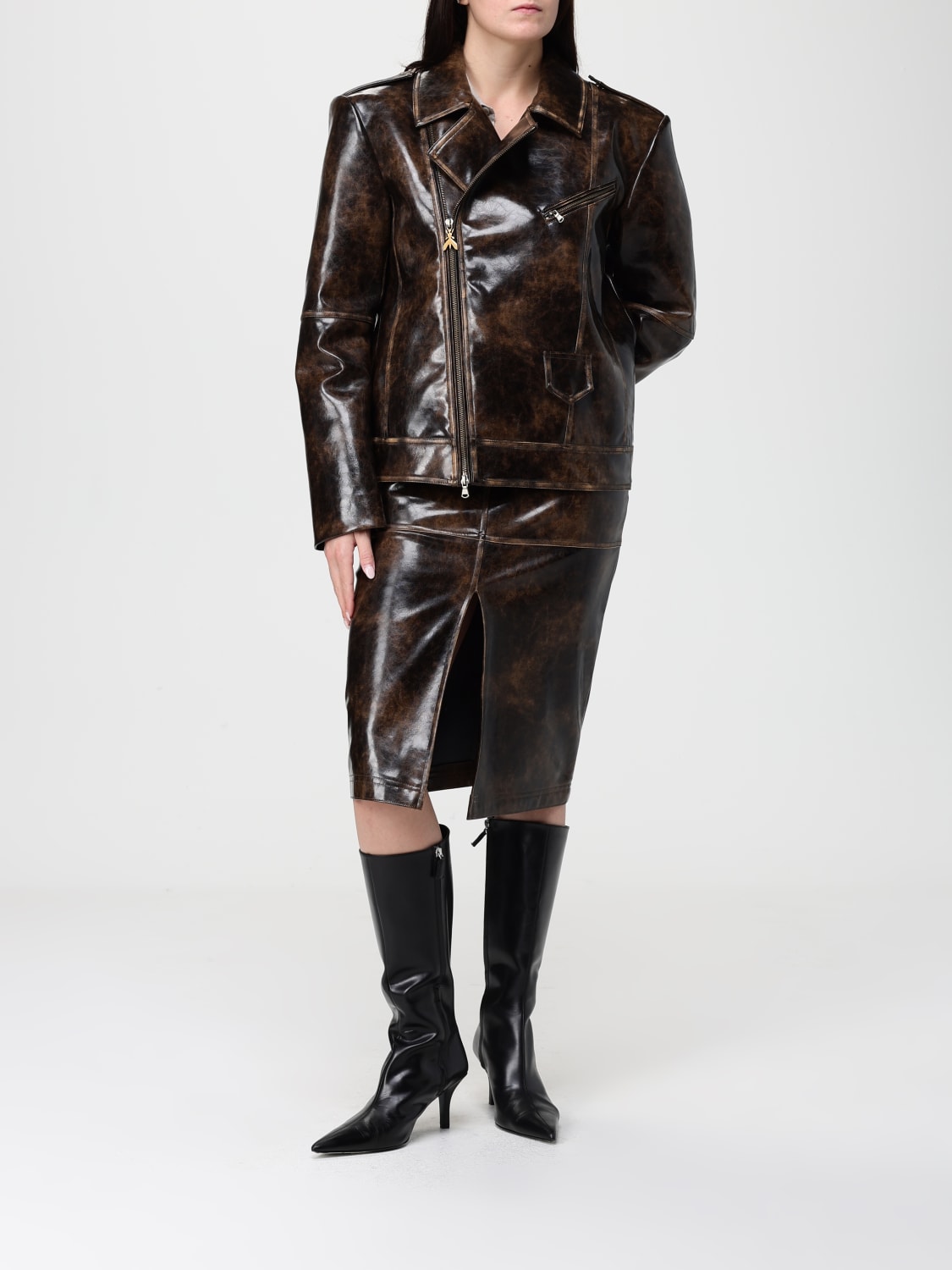 PATRIZIA PEPE JACKE: Jacke damen Patrizia Pepe, Braun - Img 2