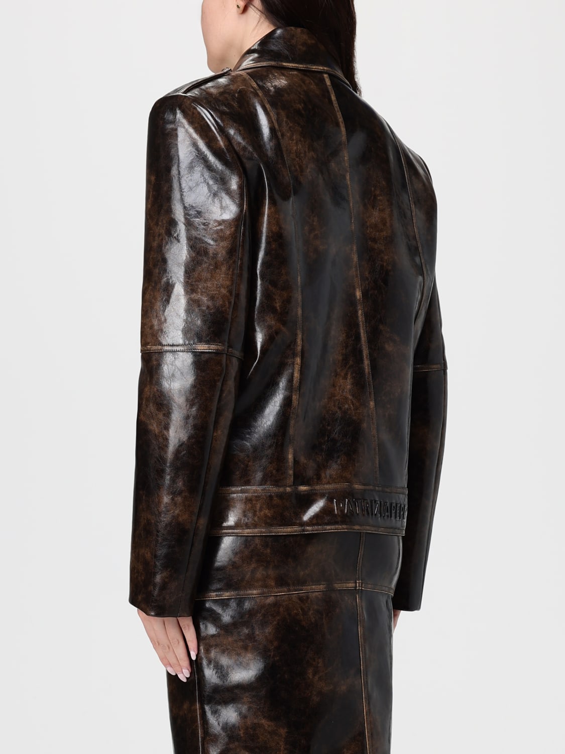 PATRIZIA PEPE JACKE: Jacke damen Patrizia Pepe, Braun - Img 3