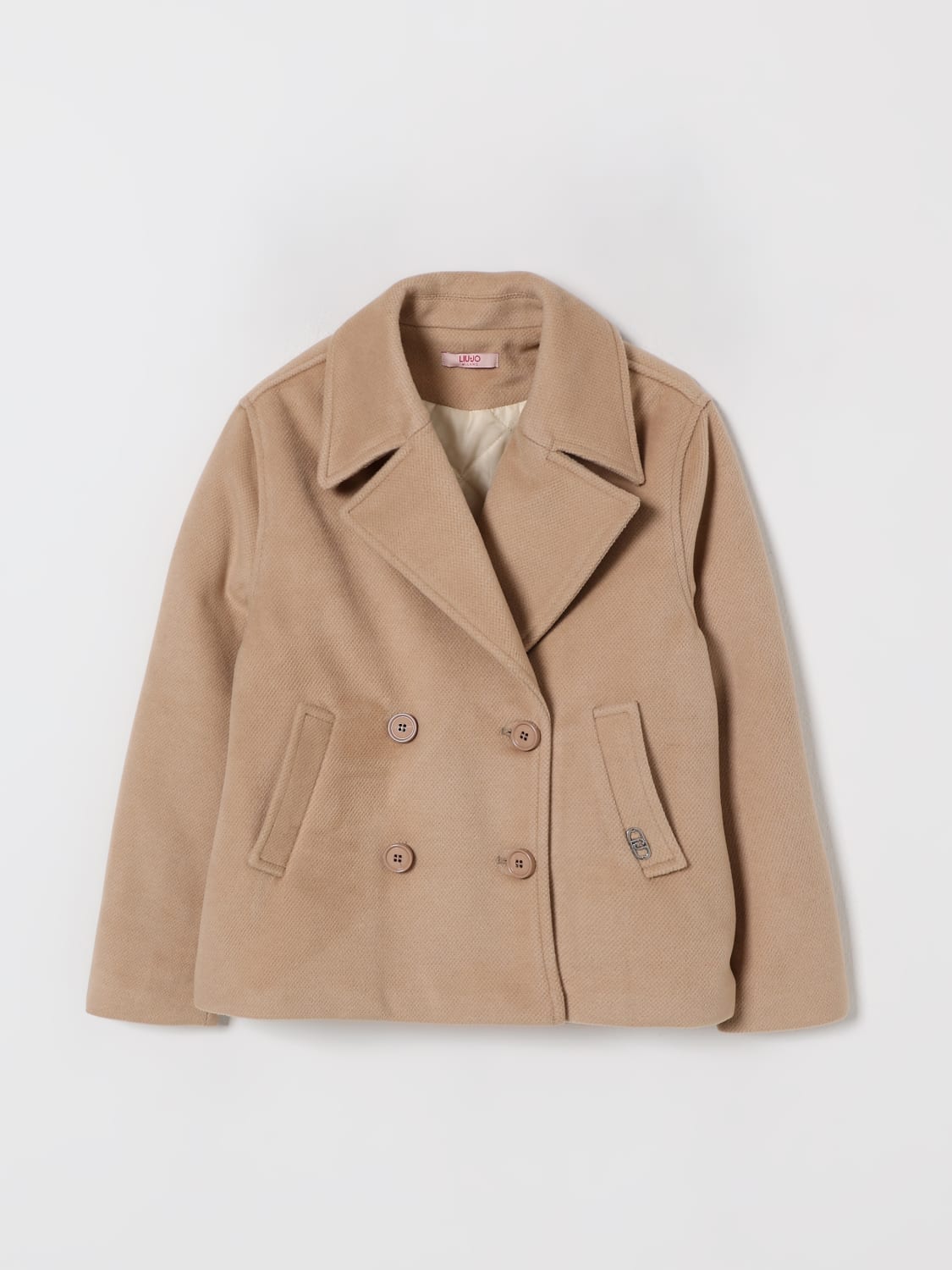 LIU JO COAT: Coat kids Liu Jo, Beige - Img 1