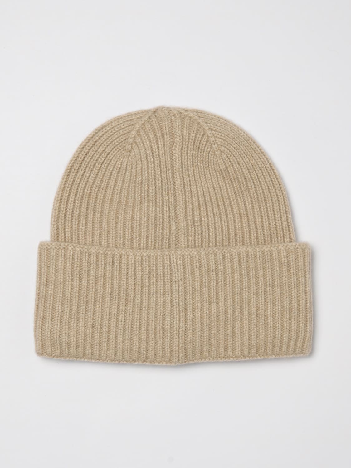 MAX MARA CAPPELLO: Cappello Mmretina Max Mara in cashmere a coste , Beige - Img 2