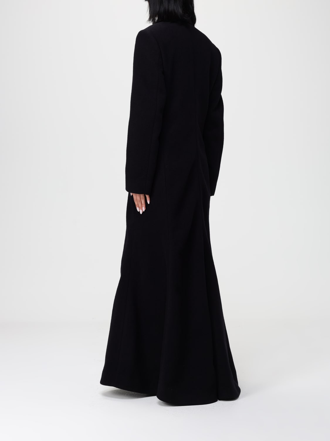 BALENCIAGA COAT: Coat woman Balenciaga, Black - Img 3