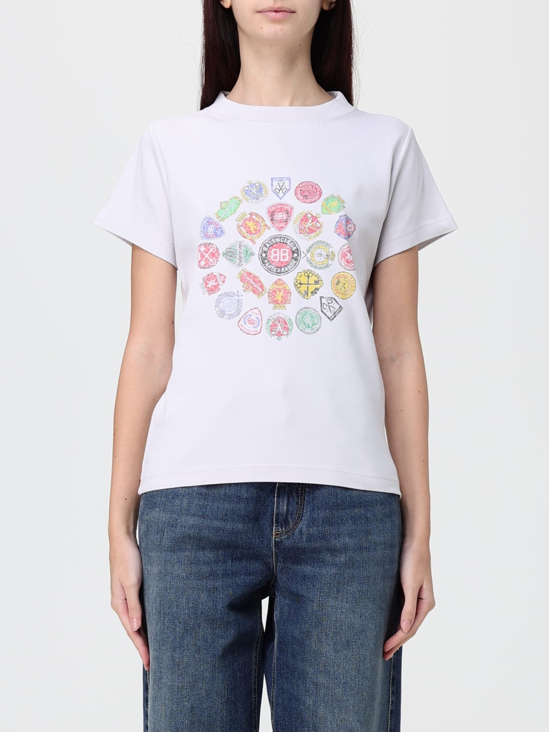 BALENCIAGA T-SHIRT: T-shirt woman Balenciaga, White - Img 1