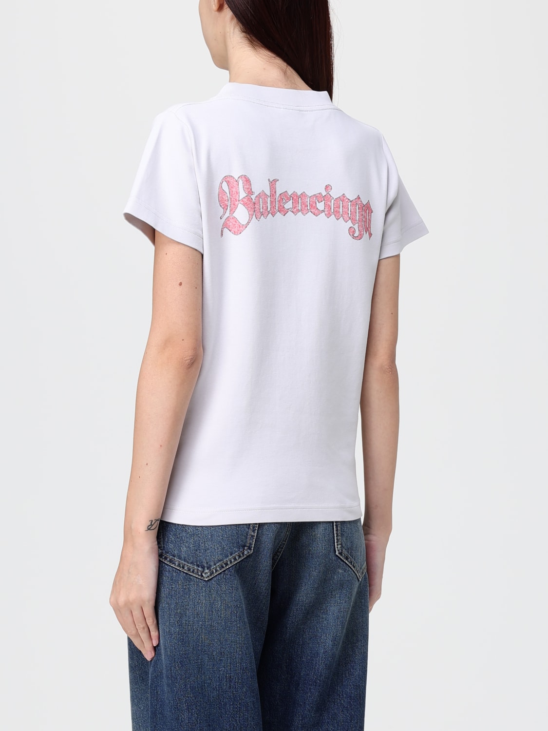 BALENCIAGA T-SHIRT: T-shirt woman Balenciaga, White - Img 3