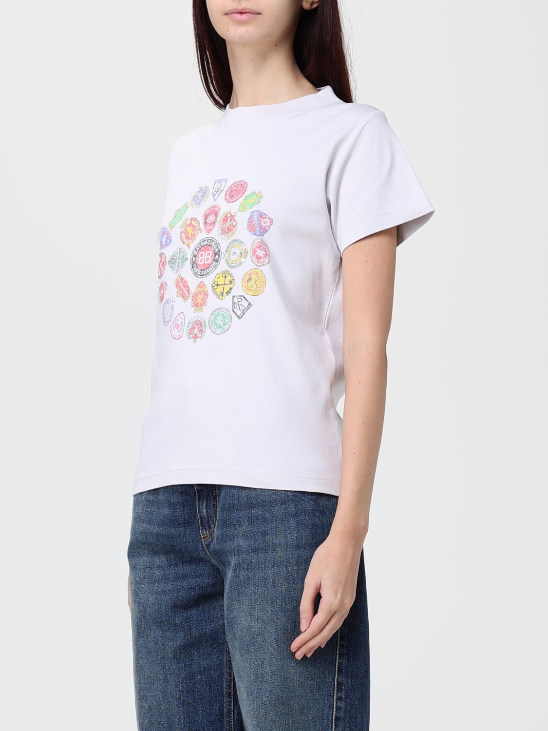 BALENCIAGA T-SHIRT: T-shirt woman Balenciaga, White - Img 4