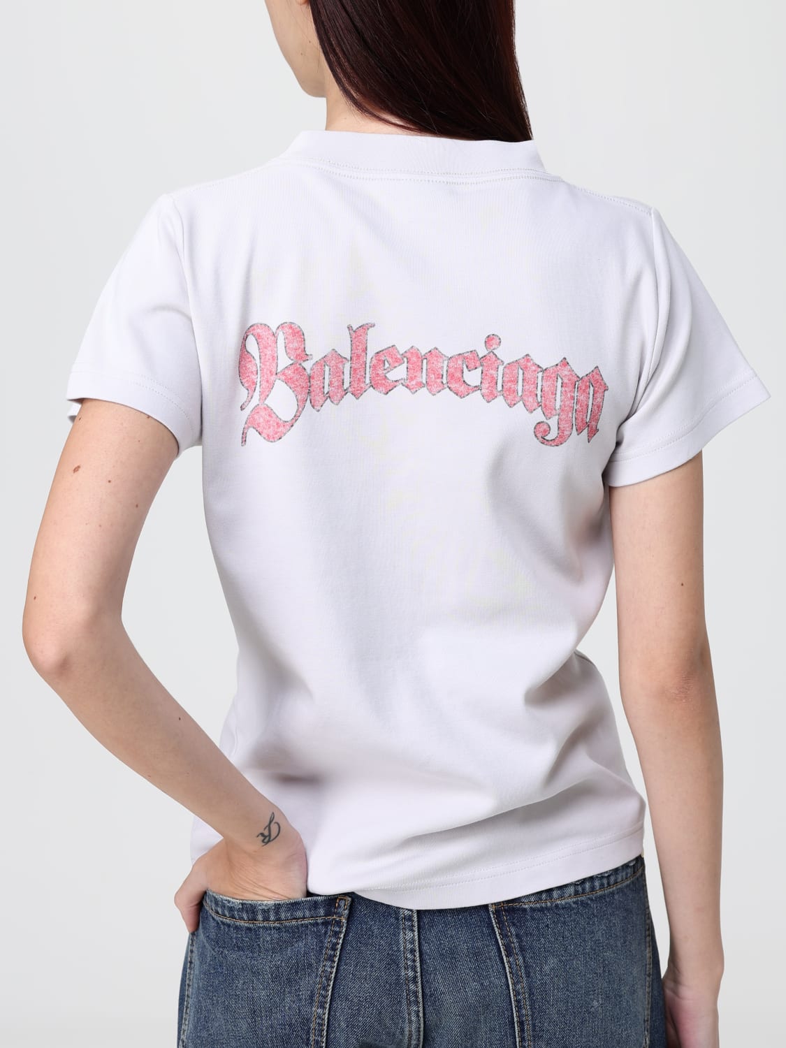BALENCIAGA T-SHIRT: T-shirt woman Balenciaga, White - Img 5