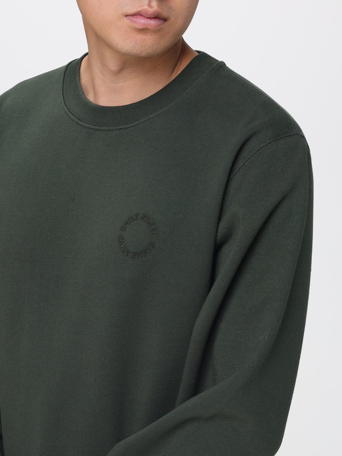 DAILY PAPER SWEATSHIRT: Sweatshirt men Daily Paper, Green - Img 3
