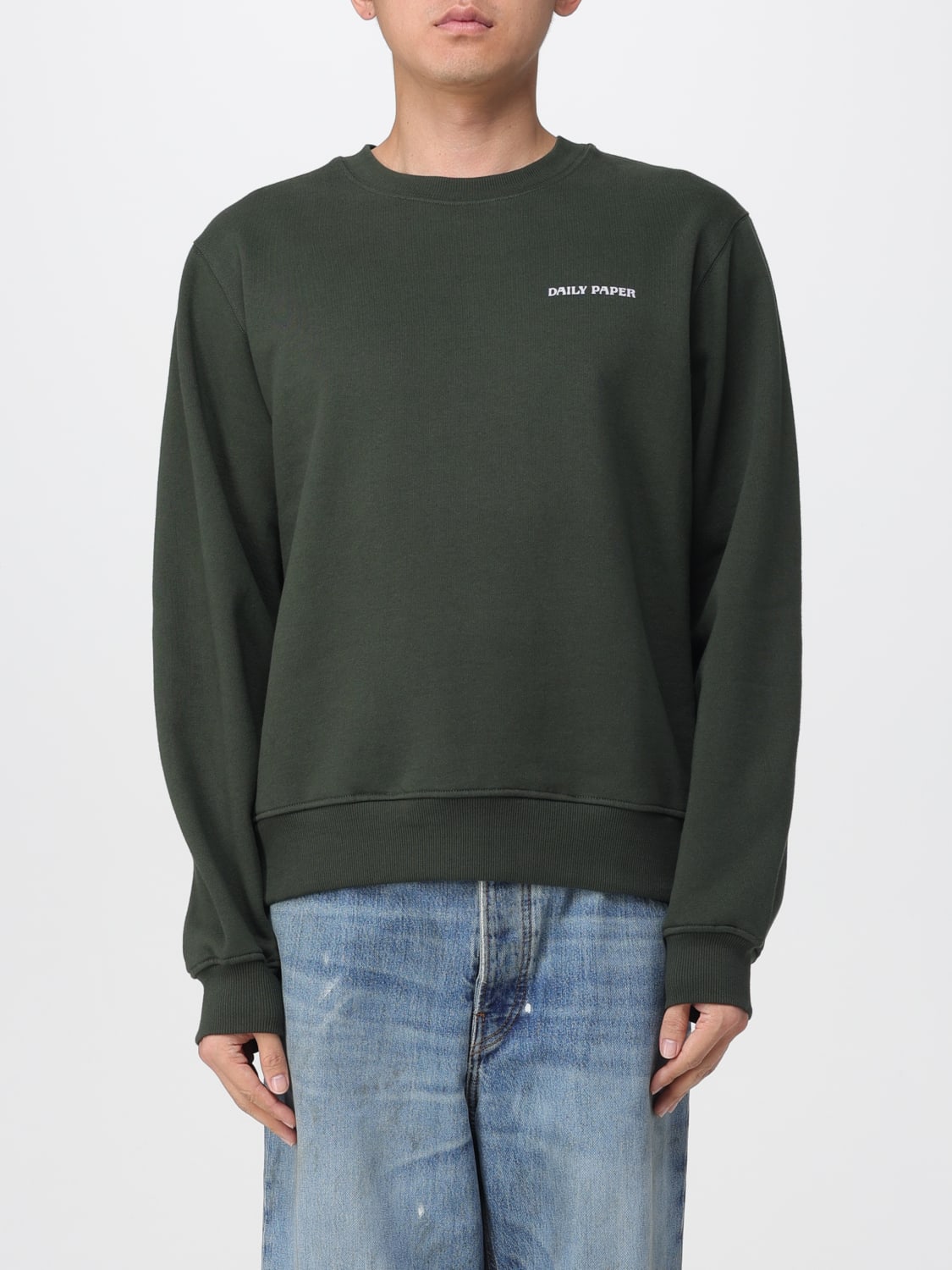 DAILY PAPER SWEATSHIRT: Sweatshirt men Daily Paper, Green - Img 1