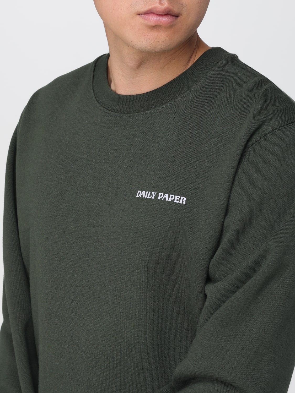 DAILY PAPER SWEATSHIRT: Sweatshirt men Daily Paper, Green - Img 3