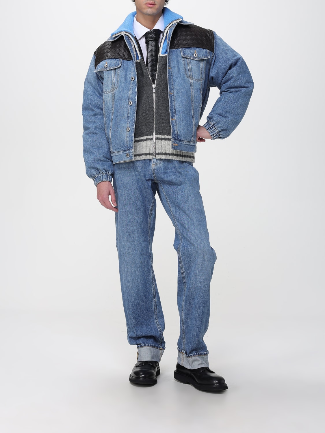 BOTTEGA VENETA JACKET: Jacket men Bottega Veneta, Blue - Img 2