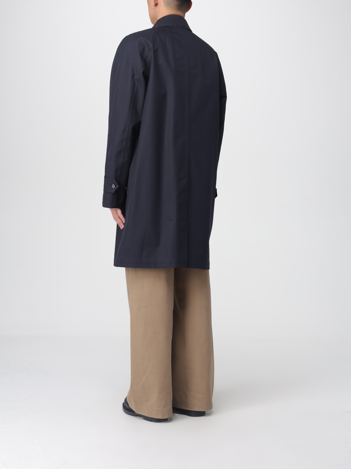 BURBERRY CAPPOTTO: Cappotto di cotone Burberry, Blue Navy - Img 3