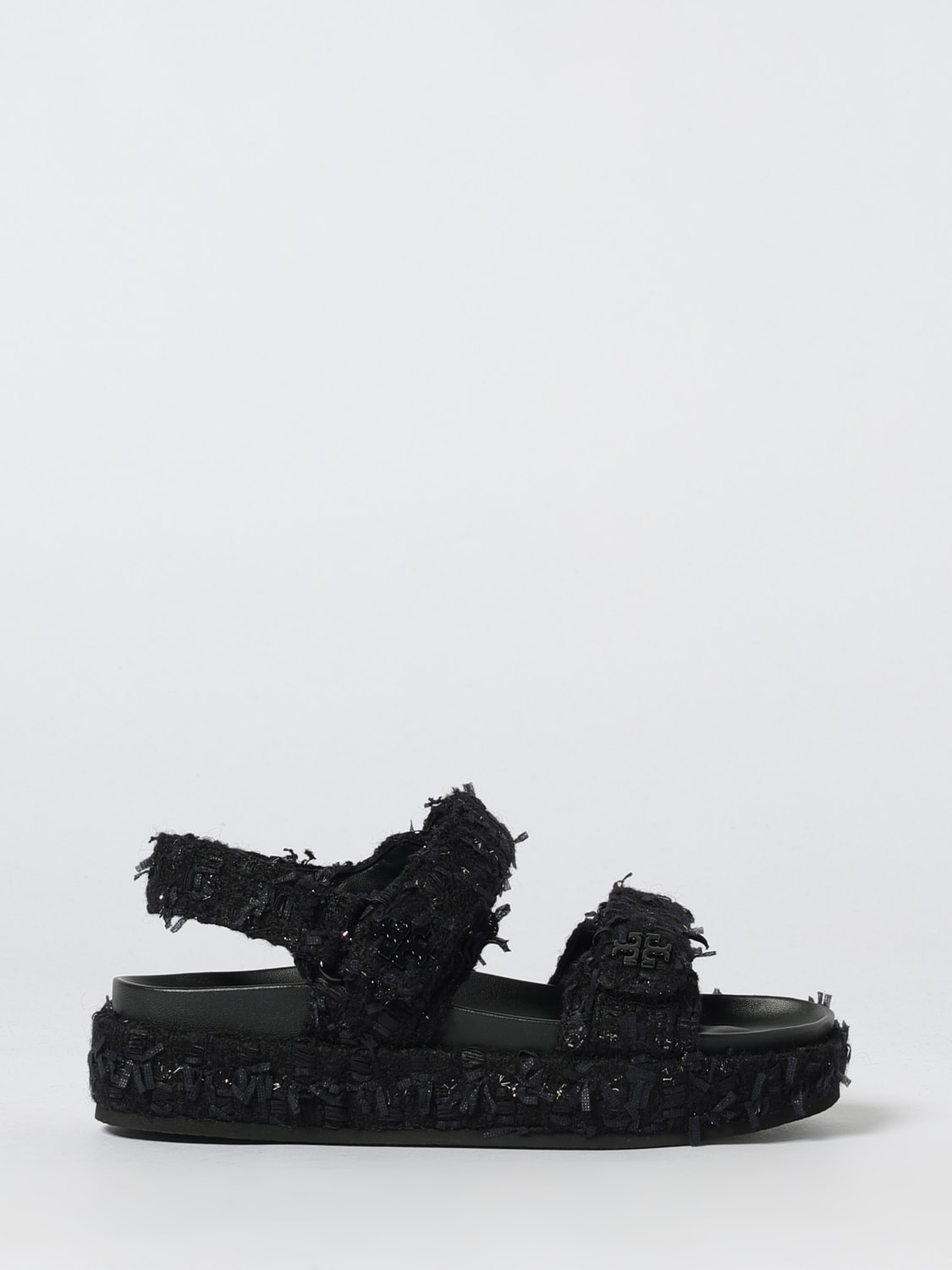 TORY BURCH SANDALES À TALONS: Sandales plates femme Tory Burch, Noir - Img 1