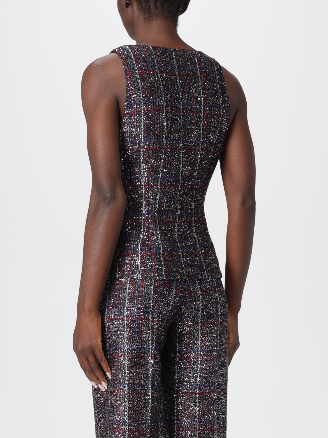 MISSONI WAISTCOAT: Waistcoat woman Missoni, Black - Img 3