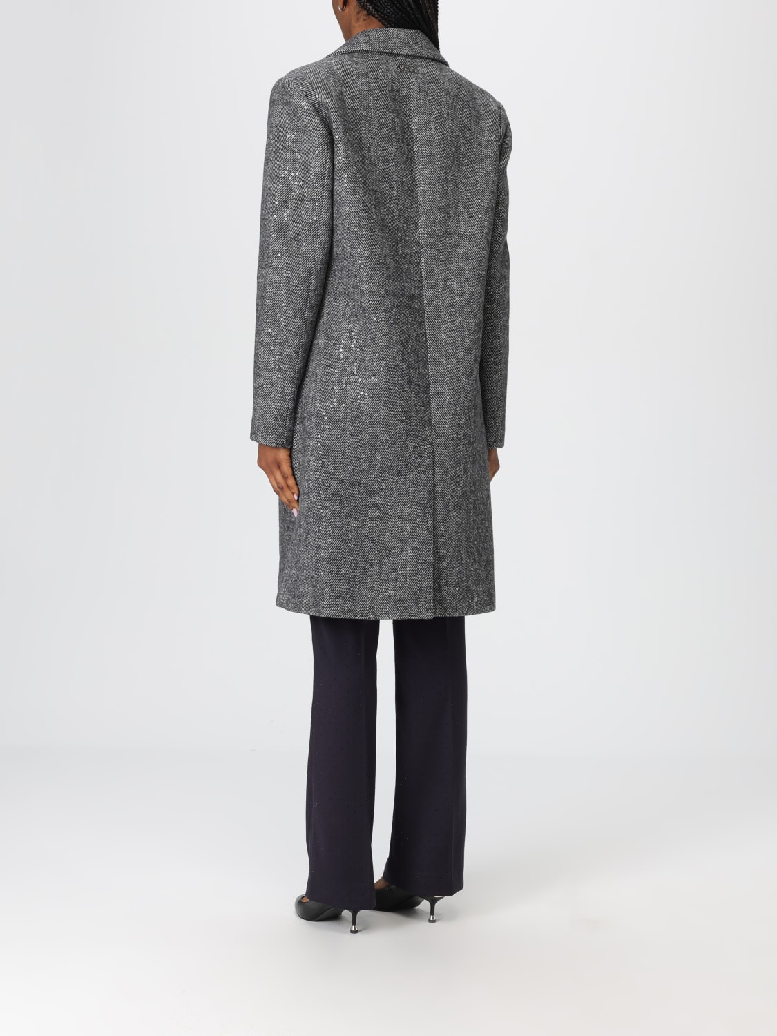 LIU JO COAT: Coat woman Liu Jo, Grey - Img 2